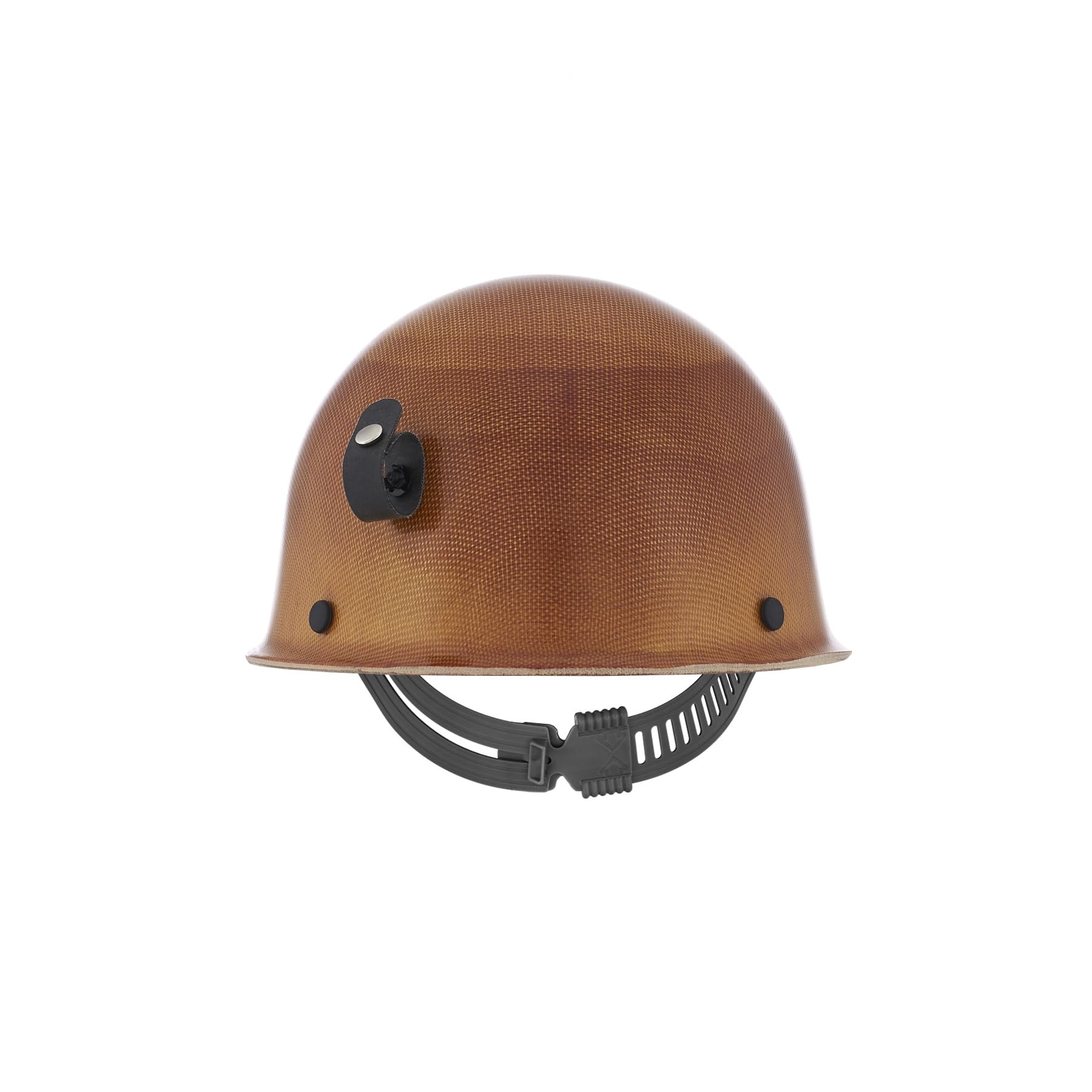 MSA 460409 Skullgard Cap Style Safety Hard Hat with Staz-on Pinlock Suspension, Lamp Bracket and Cord Holder | Made of Phenolic Resin, Radiant Heat Loads up to 350F - Standard Size in Natural Tan