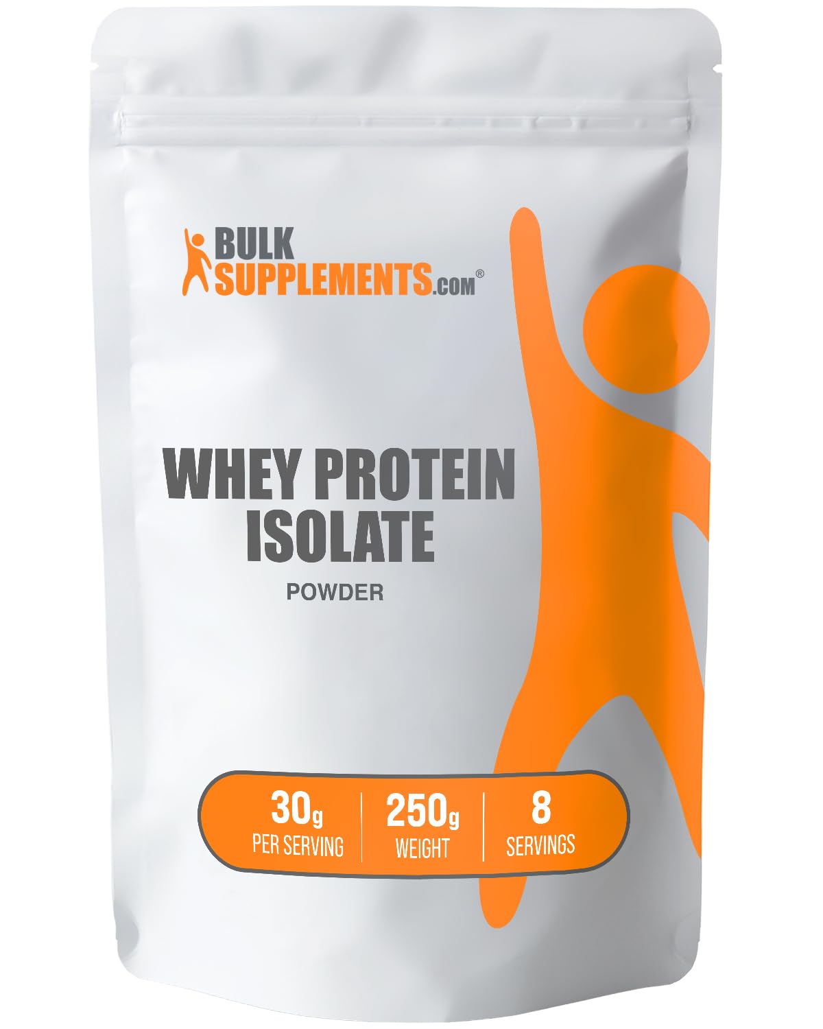 BulkSupplements.com Whey Protein Isolate Powder - Unflavored Protein Powder, Whey Isolate Protein Powder - Whey Protein Powder, Gluten Free, 30g per Serving, 250g (8.8 oz) (Pack of 1)