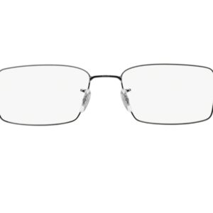 Ray-Ban RX6275 Rectangular Prescription Eyeglass Frames, Gunmetal/Demo Lens, 54 mm