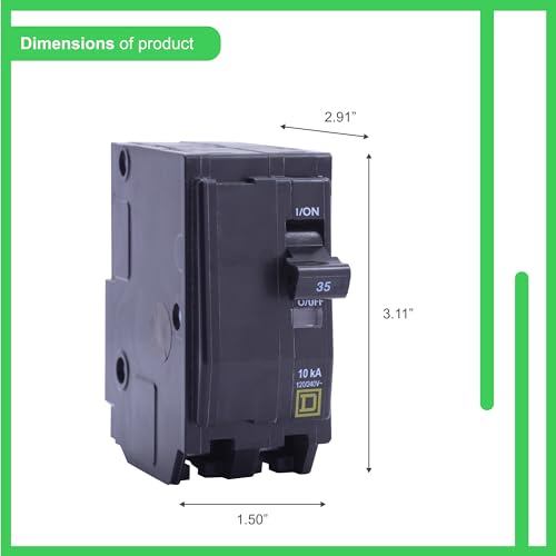 Square D - QO235CP Circuit Breaker, Black