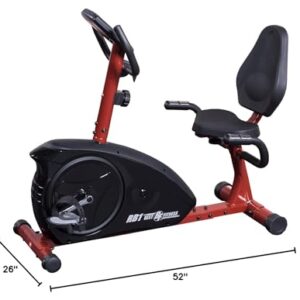 Body-Solid Best Fitness (BFRB1) Recumbent Exercise Bike for Home - Indoor Workout Stationary Bike with LCD Display & Adjustable Magnetic Resistance