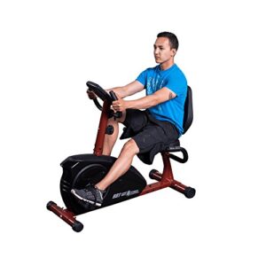 Body-Solid Best Fitness (BFRB1) Recumbent Exercise Bike for Home - Indoor Workout Stationary Bike with LCD Display & Adjustable Magnetic Resistance