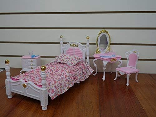 My Fancy Life Dollhouse Furniture Bed Room and Beauty Play Set