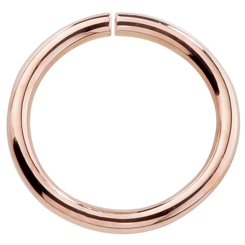 14k Rose Gold Hoop Earring Cartilage or Nose Piercings Choose From 4 Sizes - Petite Earrings 22 or 20 Gauge For Sensitive Ears Nickel Free (20G 5/16")