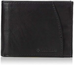 columbia men's leather extra capacity slimfold wallet