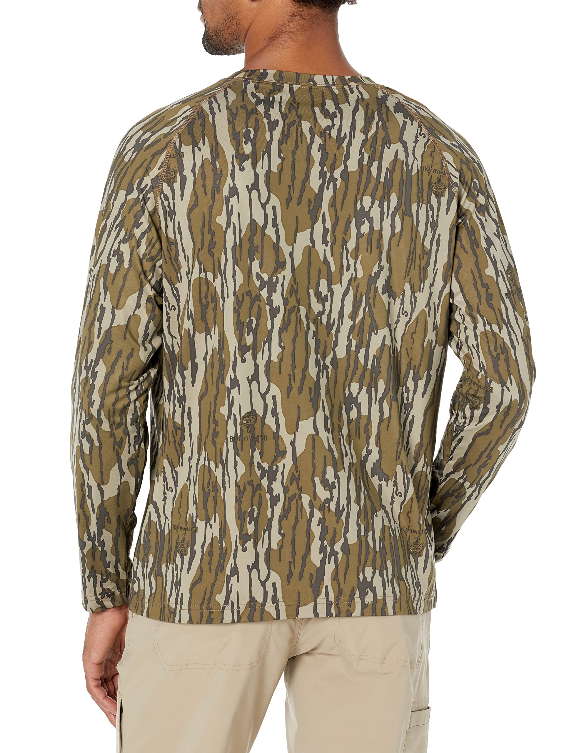 Mossy Oak Standard Camo Hunting Shirts for Men Long Sleeve, Original Bottomland, X-Large