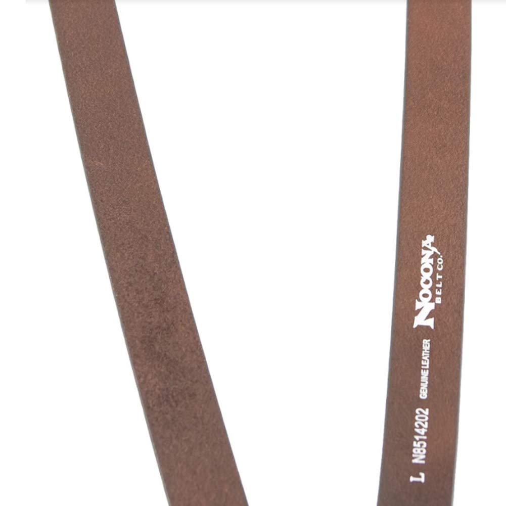 Nocona Belt Co. Men's Standard Bullet Concho Gallus Leather Suspenders, Brown, Medium