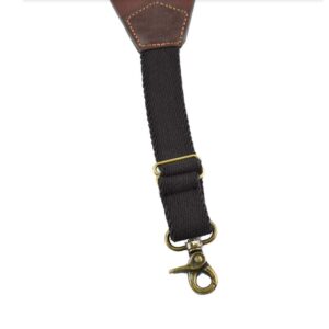 Nocona Belt Co. Men's Standard Bullet Concho Gallus Leather Suspenders, Brown, Medium