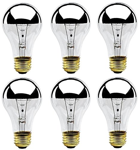 Bulbrite 60A19HM Half Chrome 60W A Shape Bulb (6 Pack)