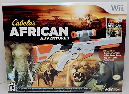 Wii Cabela's African Adventures Bundle with Gun