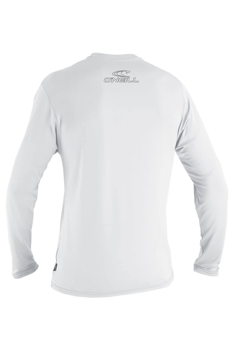 O'Neill Men's Basic Skins UPF 50+ Long Sleeve Sun Shirt, White, 2XL