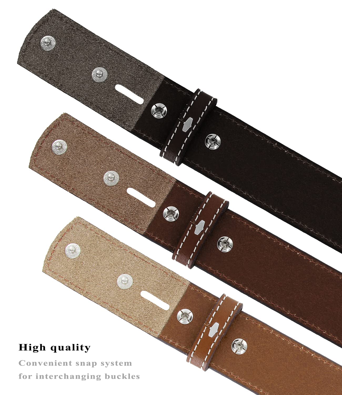 Engraved Tooled Leather Genuine Full Grain Western Floral Belt Strap 1-1/2" Wide (Black, 38)