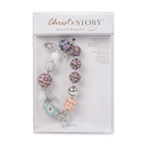 Story of Jesus Christ Clay Floral One Size Adult's Stretch Fashion Bracelet