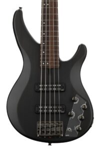 yamaha trbx505 5-string electric bass guitar, translucent black