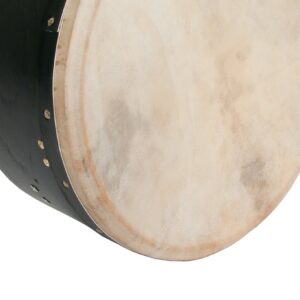 Bodhran, 16"x7", Tunable, Black, Single