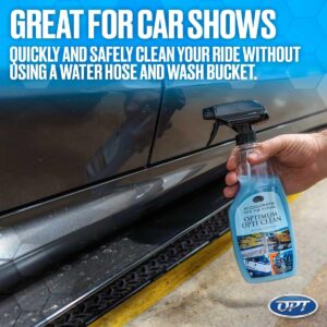 Optimum Opti-Clean Waterless Wash and Wax - Concentrated Waterless Car Cleaning Spray, Car Wax, and Polymer Protection (32 oz)