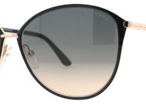 Tom Ford FT0320 Sunglasses - Shiny Rose Gold Frame, Gradient Smoke Lenses, 59 mm Lens FT03205928B