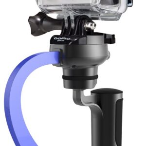 Steadicam Curve-BK Handheld Video Stabilizer and Grip for GoPro Hero Cameras 3, 4 Black & Hero 5 (Blue)