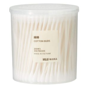 muji cotton buds 200pcs inside white color