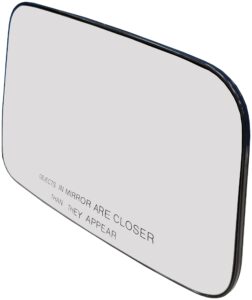 dorman 56126 passenger side door mirror glass compatible with select ford / lincoln models