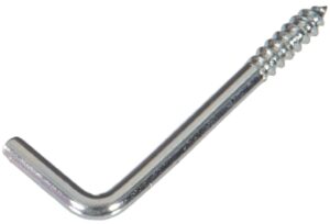 hardware essentials 320486 (0.192-inch x 2-5/8-inch) 100 pack square bend hook, 0.192 inch x 2-5/8 inch, zinc-plated, 100 pieces