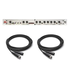 dbx 286s preamplifier channel strip mic pre amp w/ 2x 25' xlr cables