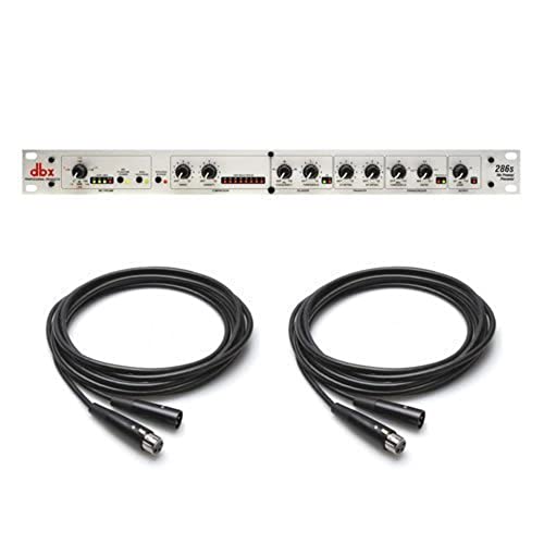 dbx 286S Preamplifier Channel Strip Mic Pre Amp w/ 2X 25' XLR Cables