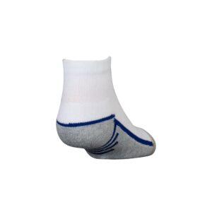 GOLDTOE Boy's Athletic Quarter Socks, 6-Pairs, White Assorted, Youth Small