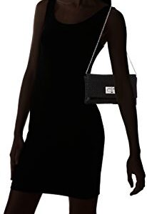 Jessica McClintock womens Trina Mesh Clutch evening handbags, Black, One Size US