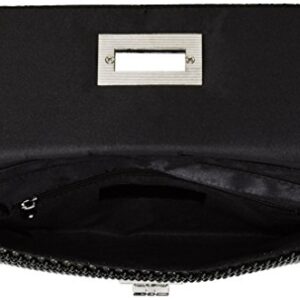 Jessica McClintock womens Trina Mesh Clutch evening handbags, Black, One Size US