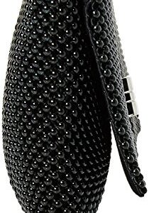 Jessica McClintock womens Trina Mesh Clutch evening handbags, Black, One Size US