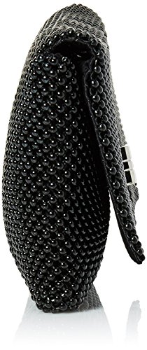 Jessica McClintock womens Trina Mesh Clutch evening handbags, Black, One Size US