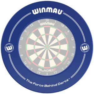 winmau printed blue dartboard surround