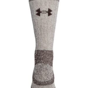 Under Armour Adult Hitch Coldgear Boot Socks, 2-Pairs , Brown , Medium