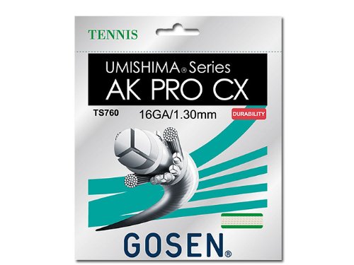 GOSEN AK Pro CX, 16 Natural 40' Good Control and Tension Retention, Multifilament Tennis String