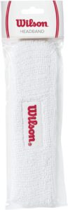 wilson headbands, white