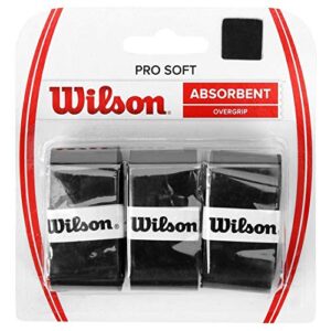 WILSON Sensation Pro Tennis Racquet Over Grip, Black