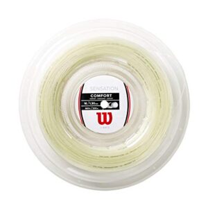 wilson sensation 16 tennis string - 200m reel, white