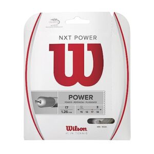 Wilson NXT Power 17 Tennis String - Set, White