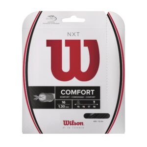 wilson nxt 16 tennis string - set, black