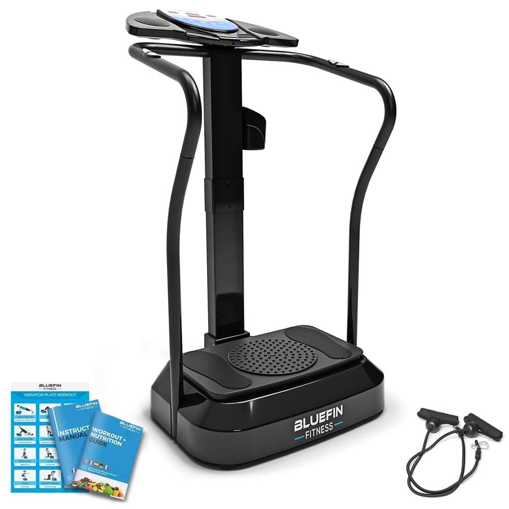 Bluefin Fitness Vibration Platform | Pro Model | Upgraded Design with Silent Motors and Built in Speakers