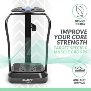 Bluefin Fitness Vibration Platform | Pro Model | Upgraded Design with Silent Motors and Built in Speakers