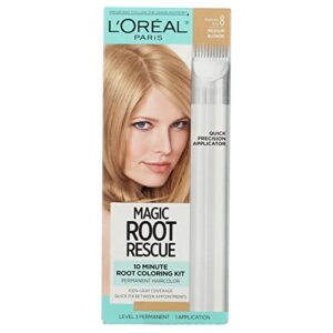 l'oreal paris root rescue coloring kit, medium blonde 8 (pack of 3)