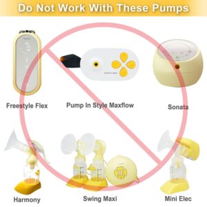 Nenesupply Pump Parts with 27mm flanges Compatible with Medela Breastpumps Incl. Flange Breastshield Valve Membrane for Pump in Style Symphony Swing Not Original Medela Pump Parts