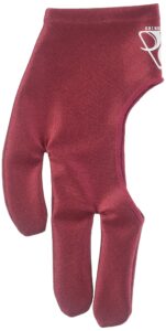 pro series billiard gloves, burgundy, small