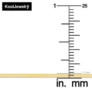 Kooljewelry 10k Yellow Gold 1.8 mm Herringbone Bracelet (7.5 inch)