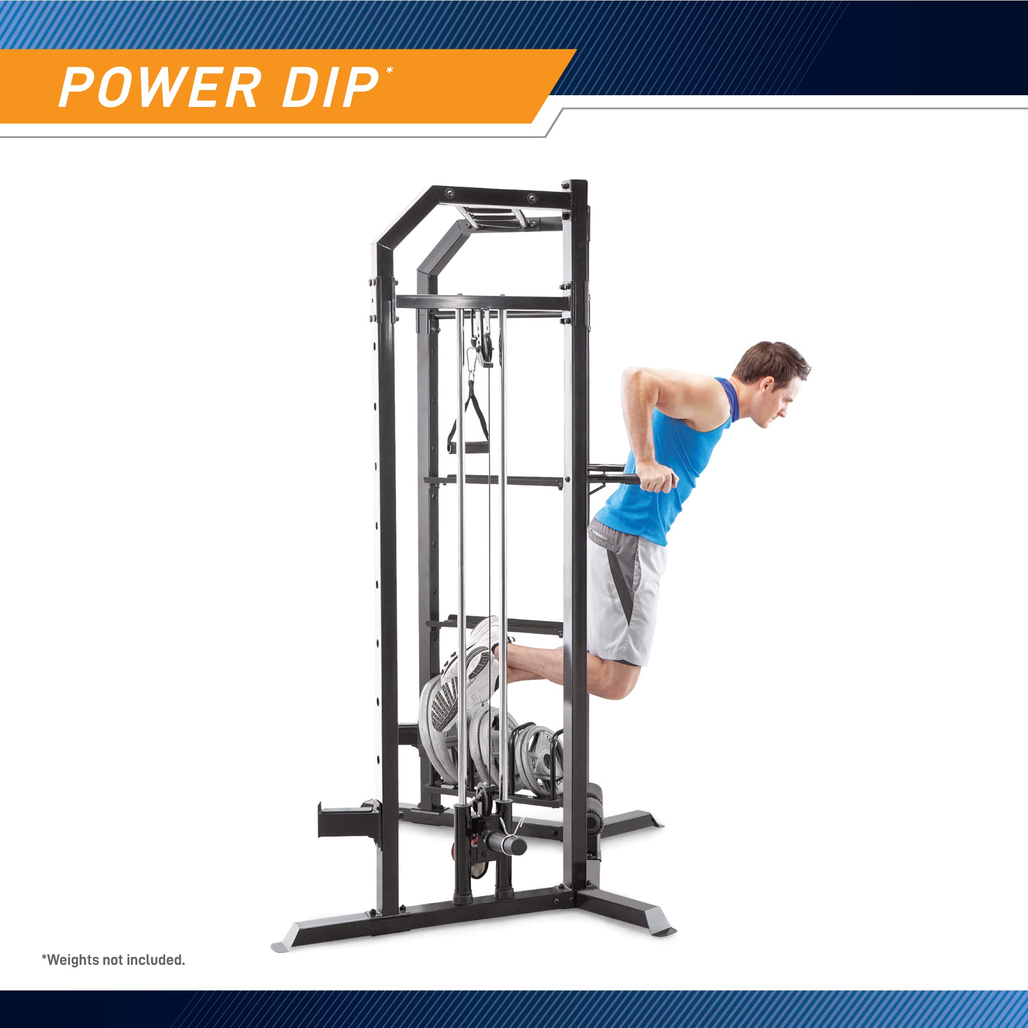 Marcy Olympic Multi-purpose Strength Training Cage with Pull Up Bars/Adjustable Bar Catchers and Pulley SM-3551