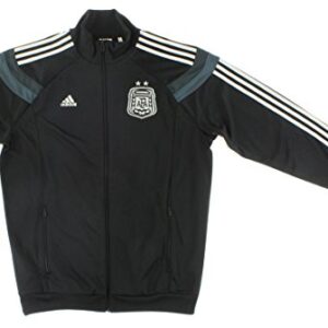 Argentina Men's Soccer Track Top Anthem Jacket- 2014 World Cup (X-Small) Black