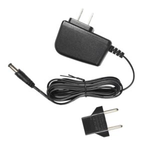 HQRP AC Adapter w/ 9V Battery Snap Connector compatible with Jim Dunlop Jimi Hendrix Fuzz Face Distortion JHF1 Octavio Effect JHOC1 Guitar Effects pedals w/Battery Clip Converter + Euro Plug Adapter