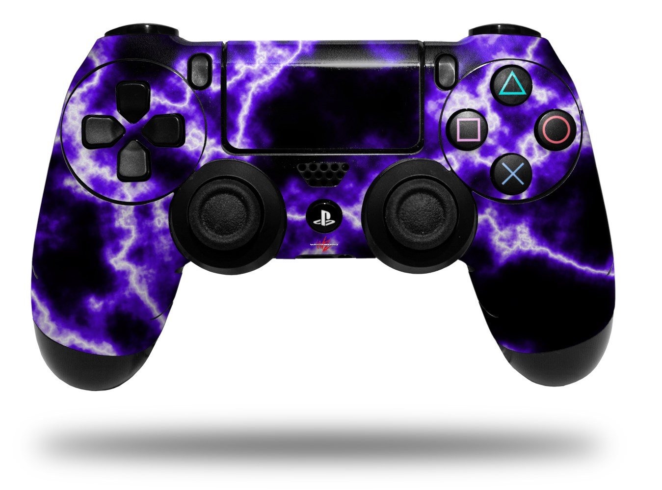 WraptorSkinz Skin compatible with Sony PS4 Dualshock Controller PlayStation 4 Original Slim and Pro Electrify Purple (CONTROLLER NOT INCLUDED)